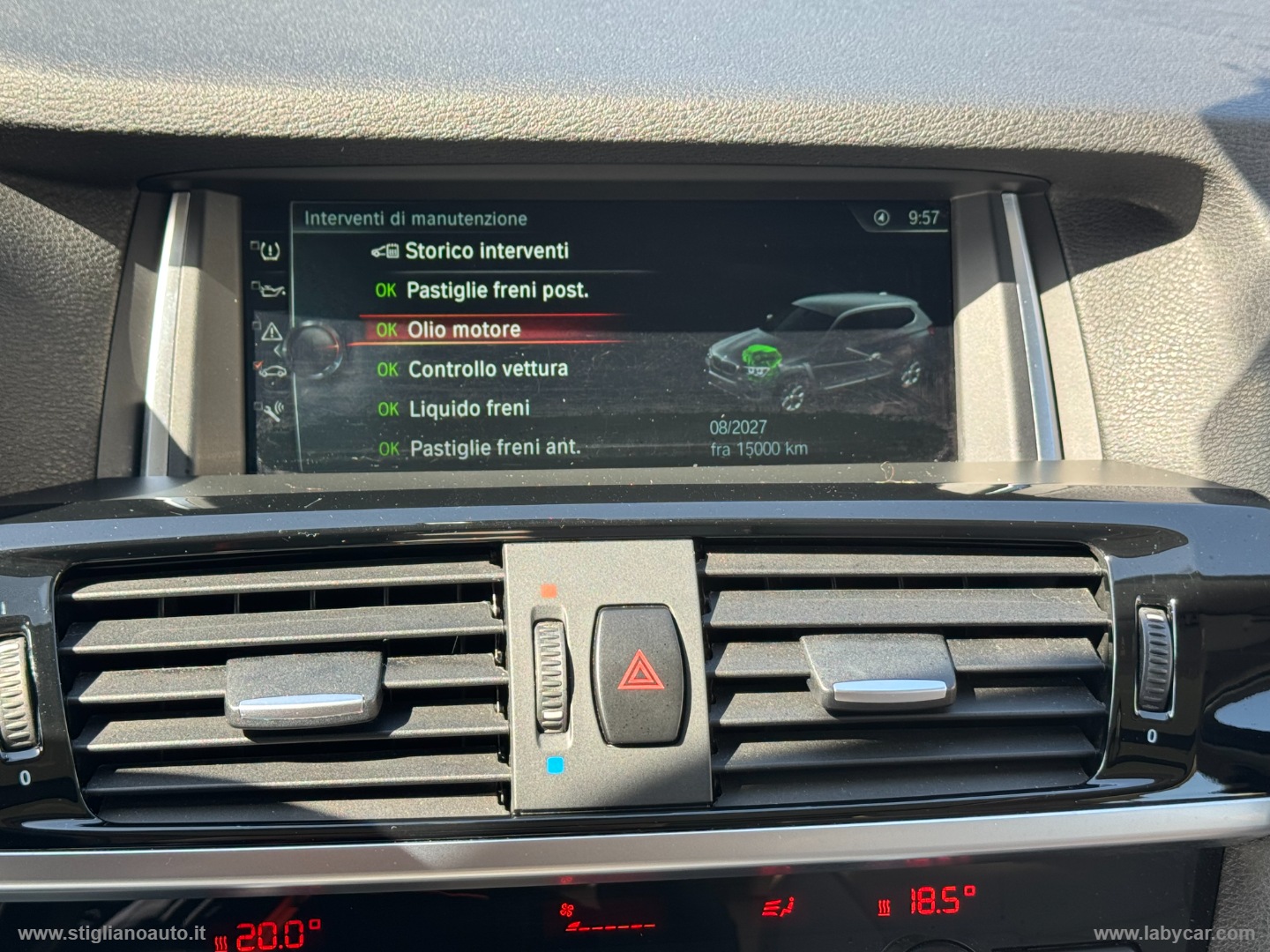 X3 xDrive20d xLine TETTO PELLE TAGL.BMW - immagine 27