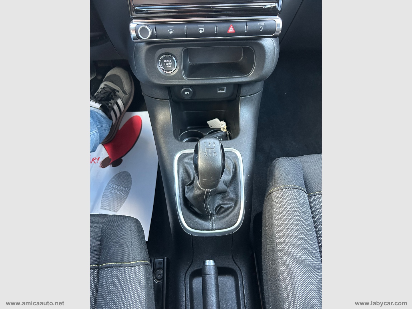 C3 PureTech 83 S&S Shine VERNICE BICOLORE - BIANCO/TETTO ROSSO - immagine 28