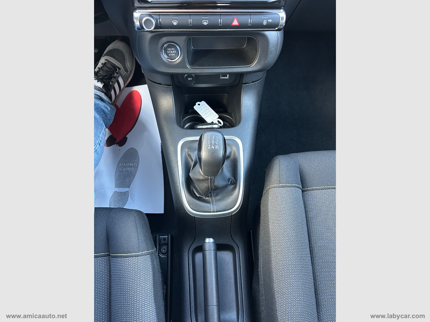 C3 PureTech 83 S&S Shine VERNICE BICOLORE - BIANCO/TETTO NERO - immagine 28