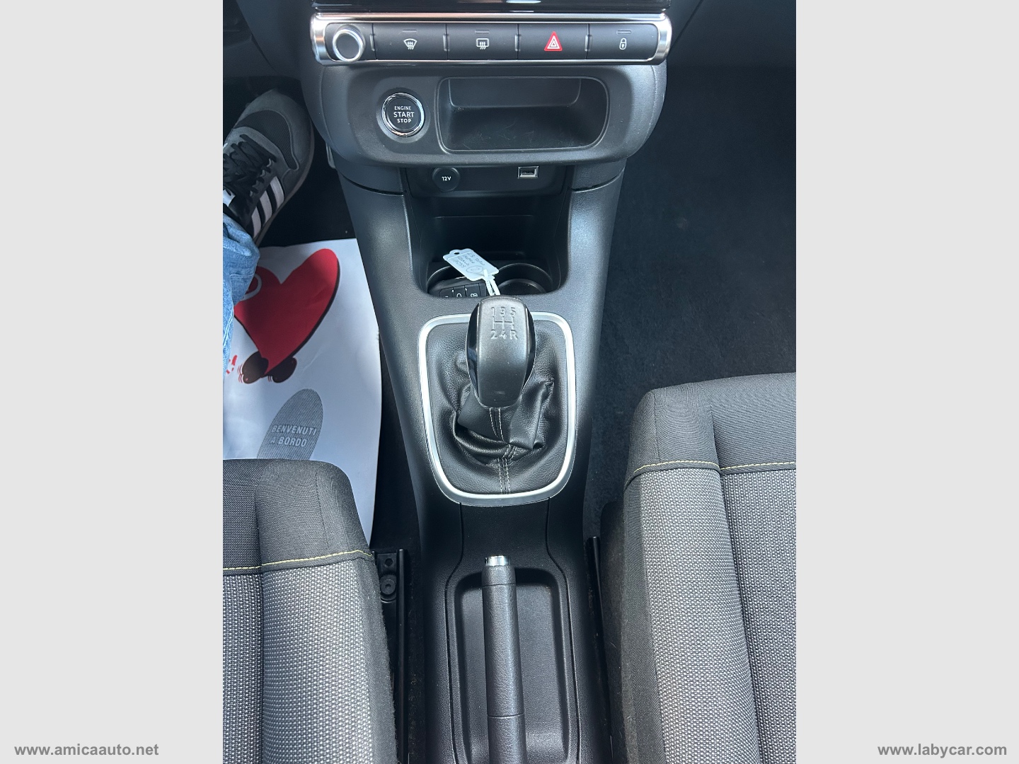 C3 PureTech 83 S&S Shine VERNICE BICOLORE - BIANCO/TETTO NERO - immagine 28