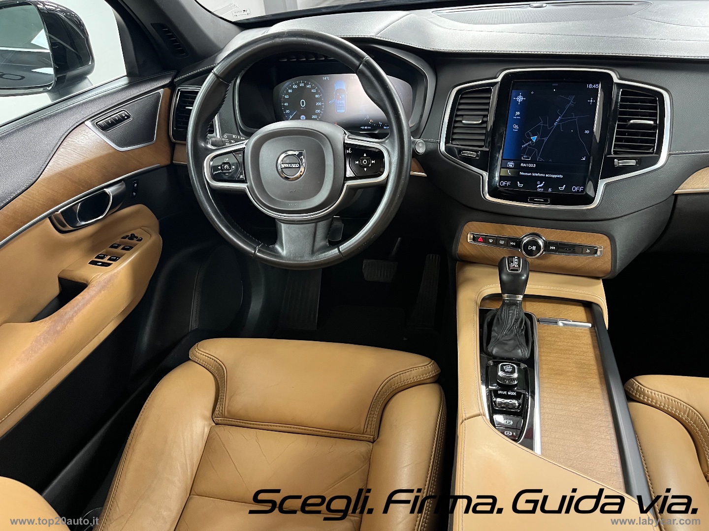 XC90 D5 AWD Geartronic Inscription|TOTAL BLACK|PELLE TOTALE - immagine 34