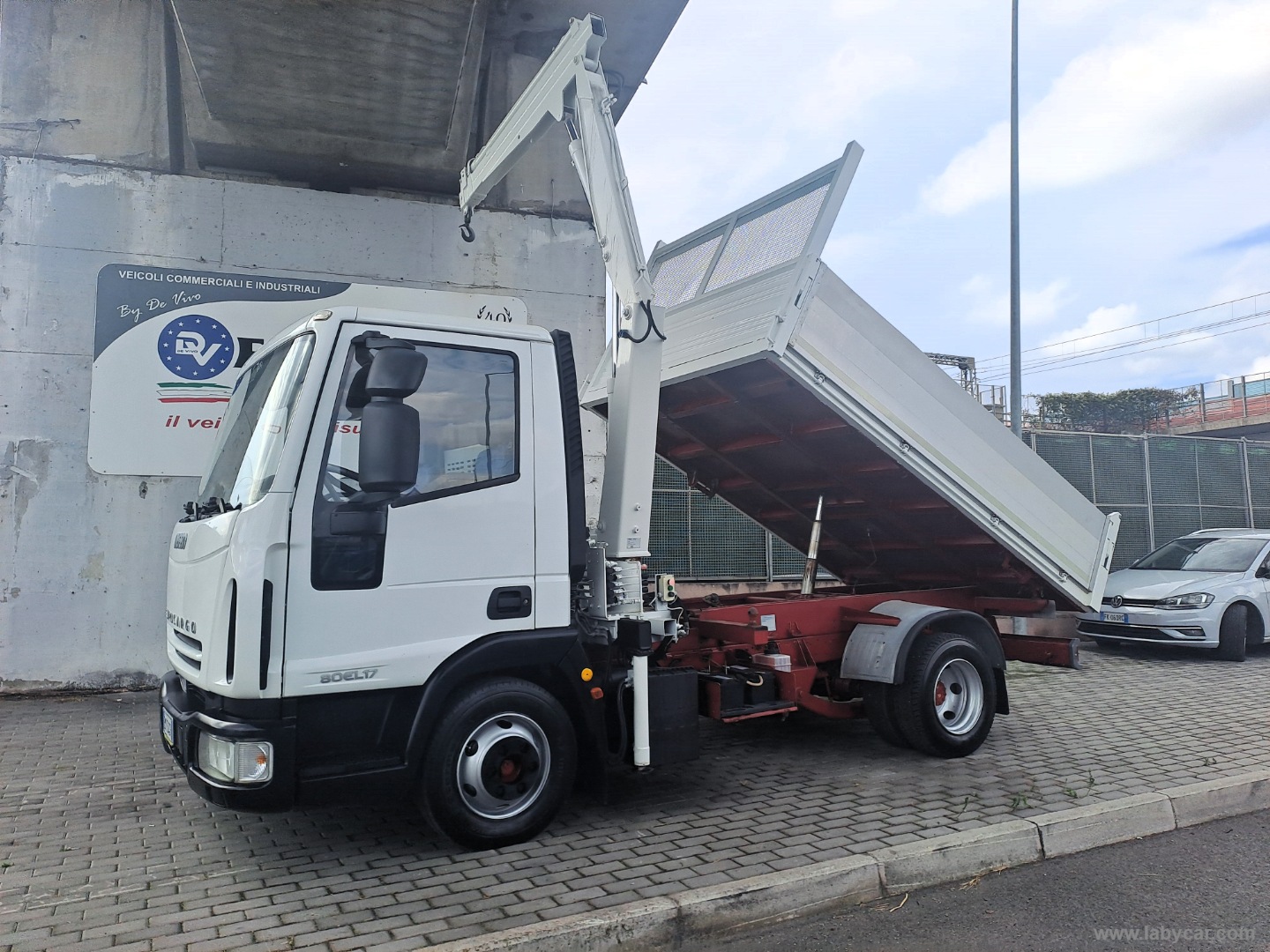 EUROCARGO ML 80E17 GRU E RIBALTABILE TRILATERALE BENELLI - immagine 2