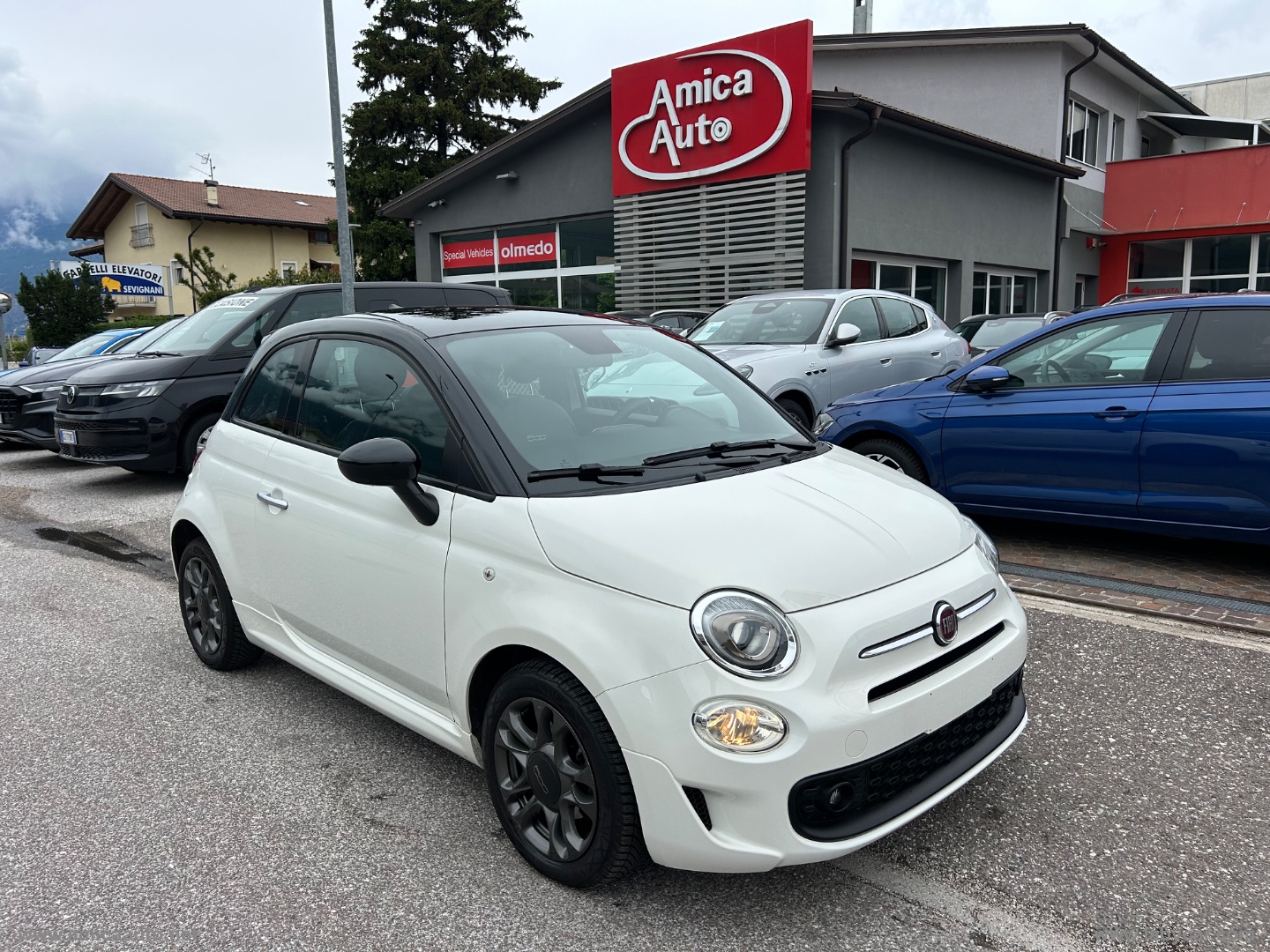 500 1.0 Hybrid Hey Google VERNICE BICOLORE - TETTO NERO - immagine 2