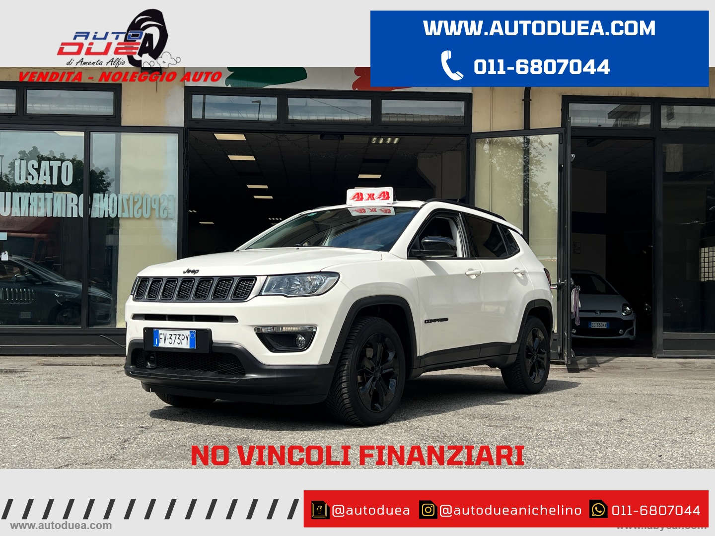 Compass 2.0 Mjt II aut. 4WD Night Eagle NO VINCOLI FINANZIARI - immagine 2