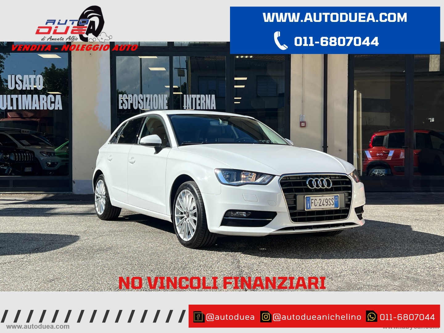 A3 SPB 1.6 TDI S-TRONIC Ambiente EURO6 - immagine 2