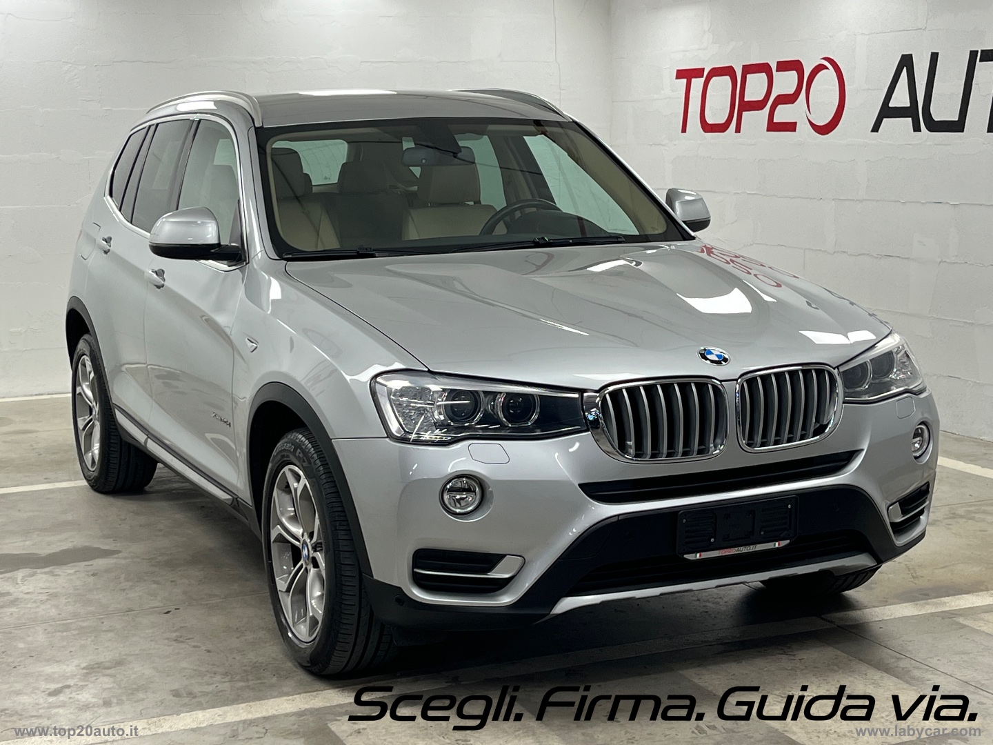 X3 XDrive20d XLine|PELLE TOTALE|8 GOMME - immagine 2