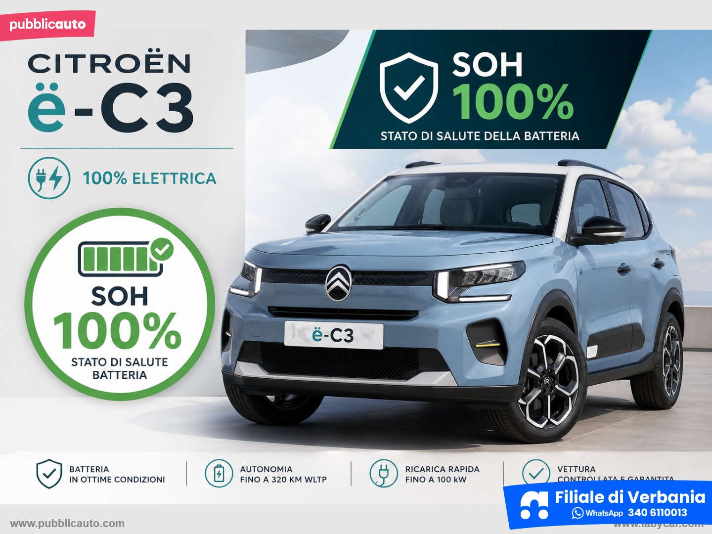 e-C3 motore elettrico 113 CV You - immagine 2