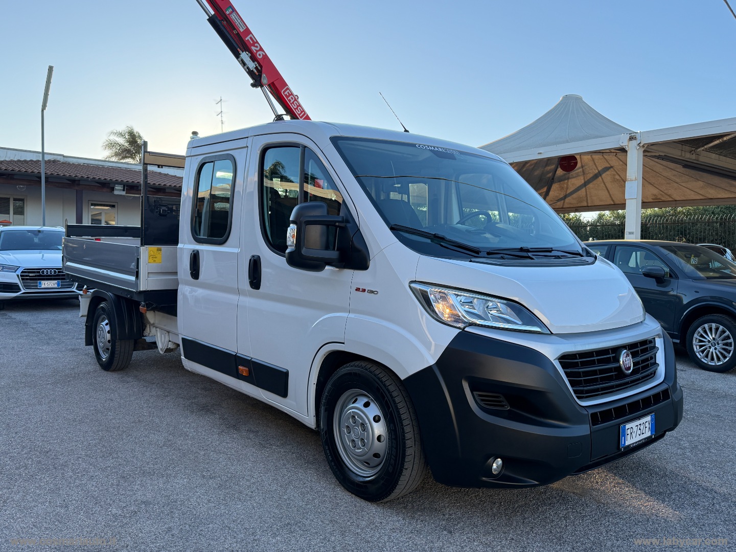 Ducato 35 2.3 MJT DOPPIA CABINA CASSONE FISSO CON GRU - immagine 3