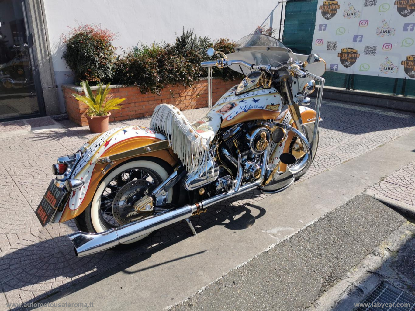 Softail DELUXE Trasf. CARB./GRAFICA ELVIS RATE AUTO MOTO SCOOTER - immagine 3