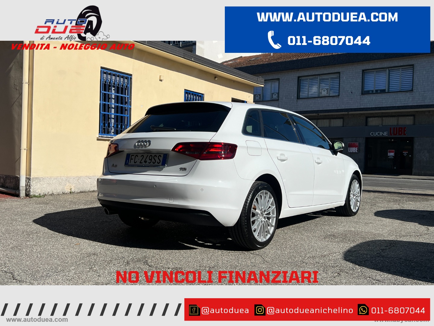 A3 SPB 1.6 TDI S-TRONIC Ambiente EURO6 - immagine 4