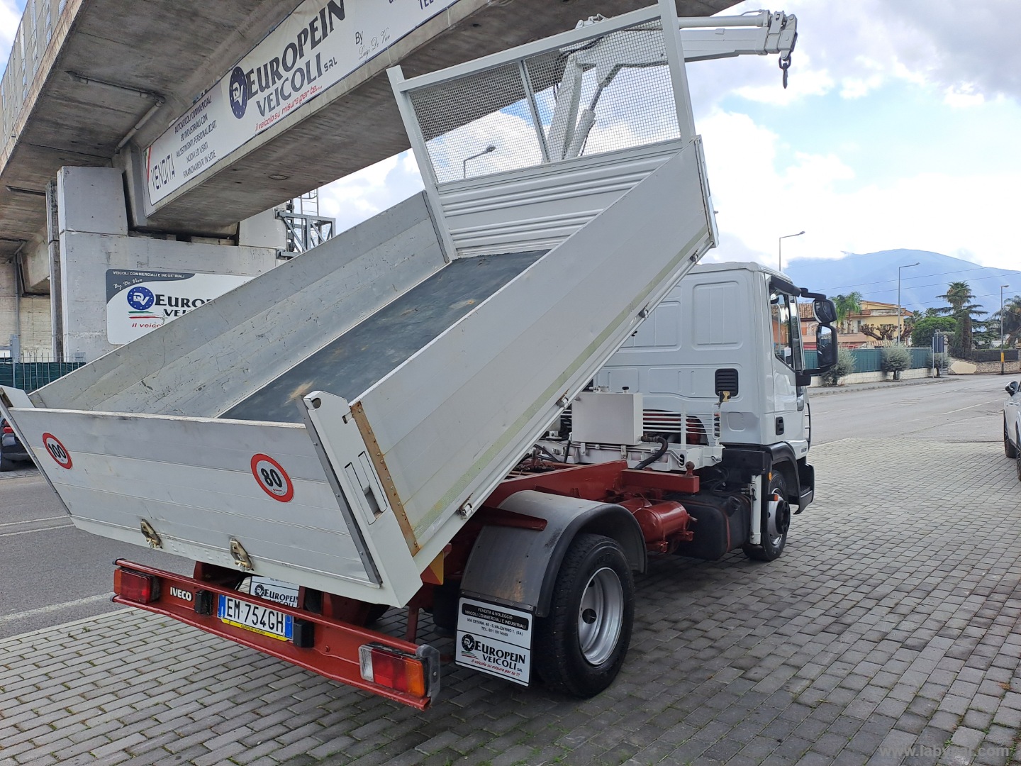 EUROCARGO ML 80E17 GRU E RIBALTABILE TRILATERALE BENELLI - immagine 5
