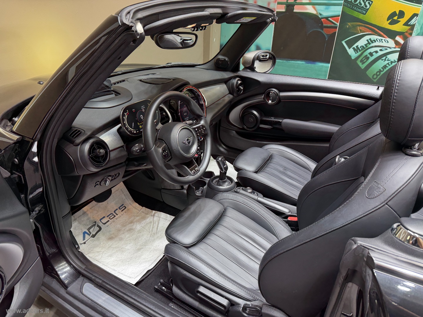 Mini Cooper Yours Cabrio *FULL BLACK*HEAD UP*BRITISH FLAG*HK* - immagine 5
