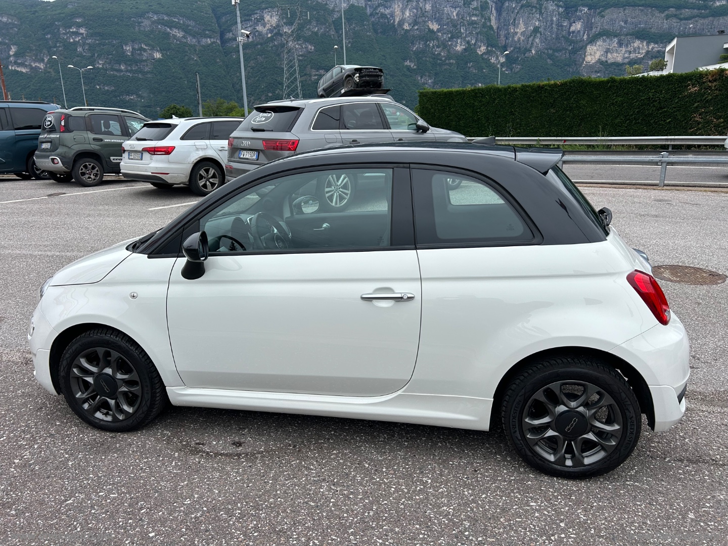 500 1.0 Hybrid Hey Google VERNICE BICOLORE - TETTO NERO - immagine 5
