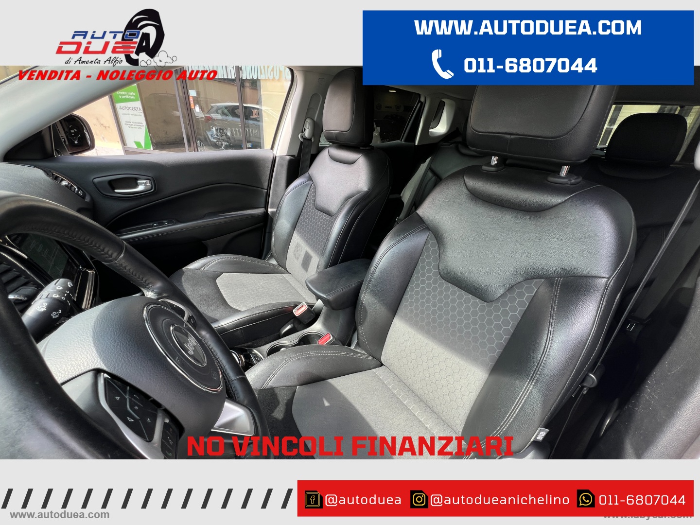 Compass 2.0 Mjt II aut. 4WD Night Eagle NO VINCOLI FINANZIARI - immagine 6