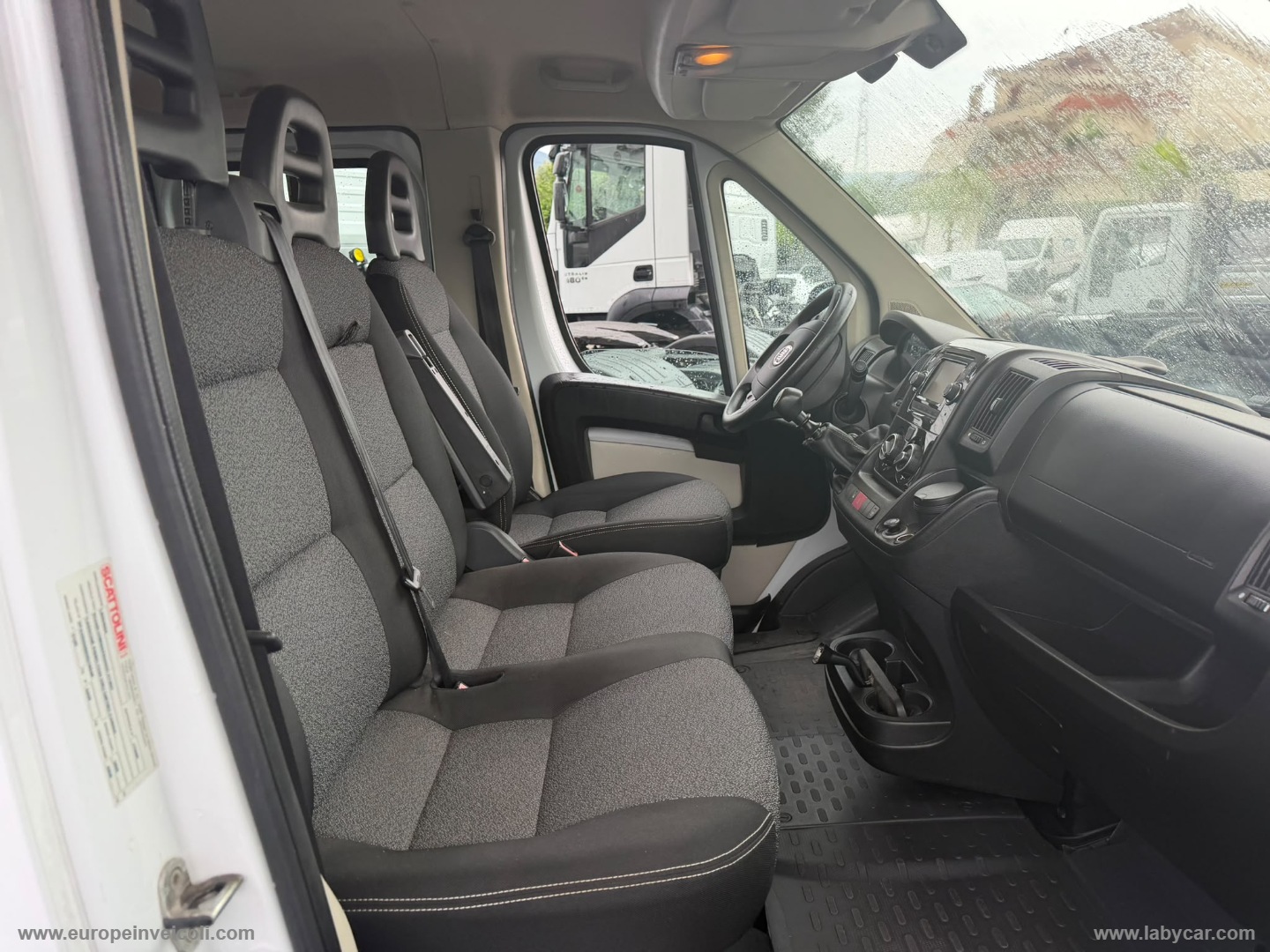 Ducato 35 2.3 MJT CASSONE FISSO CON GRU FASSI DIETRO CABINA - immagine 7