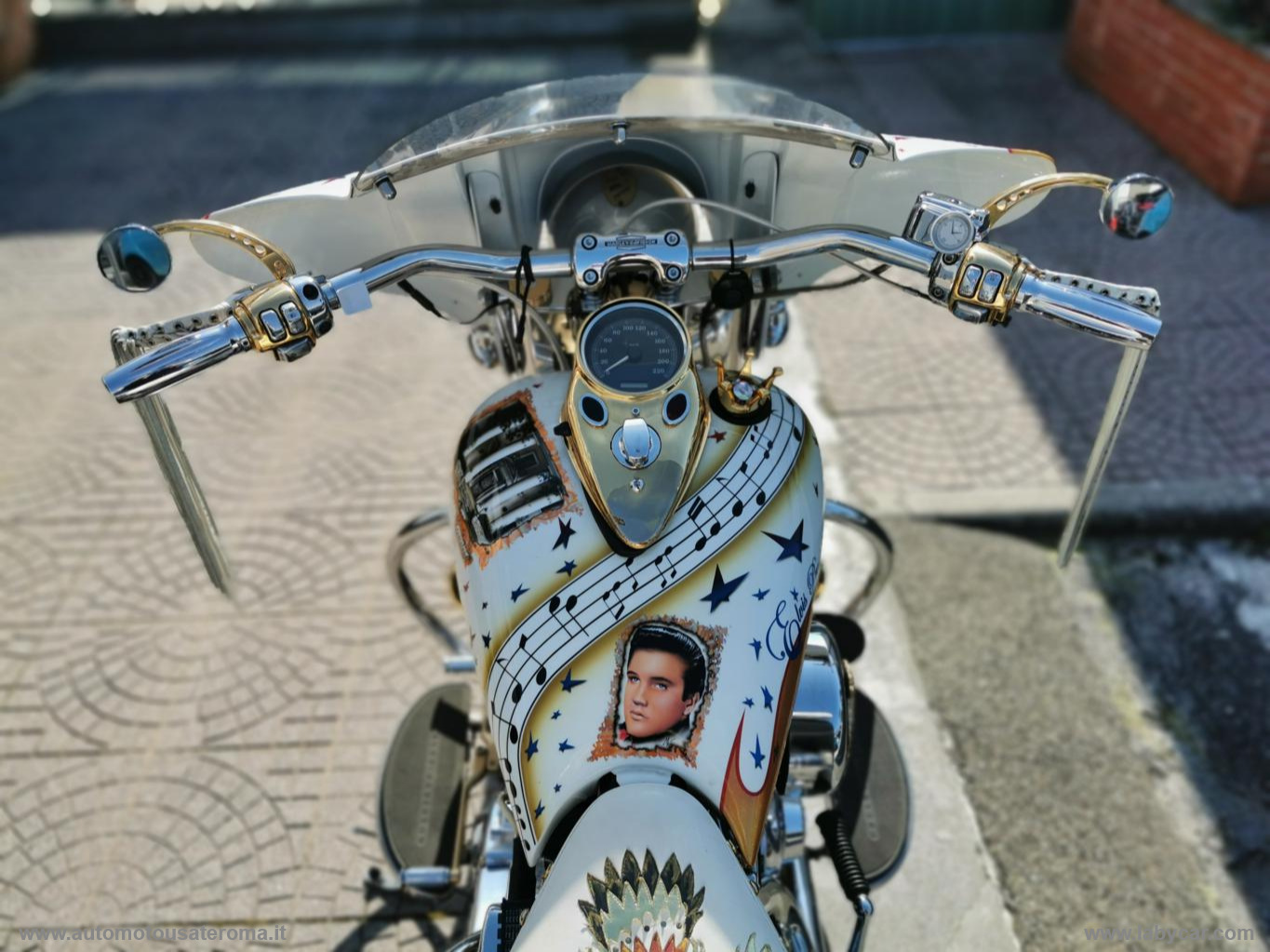 Softail DELUXE Trasf. CARB./GRAFICA ELVIS RATE AUTO MOTO SCOOTER - immagine 7