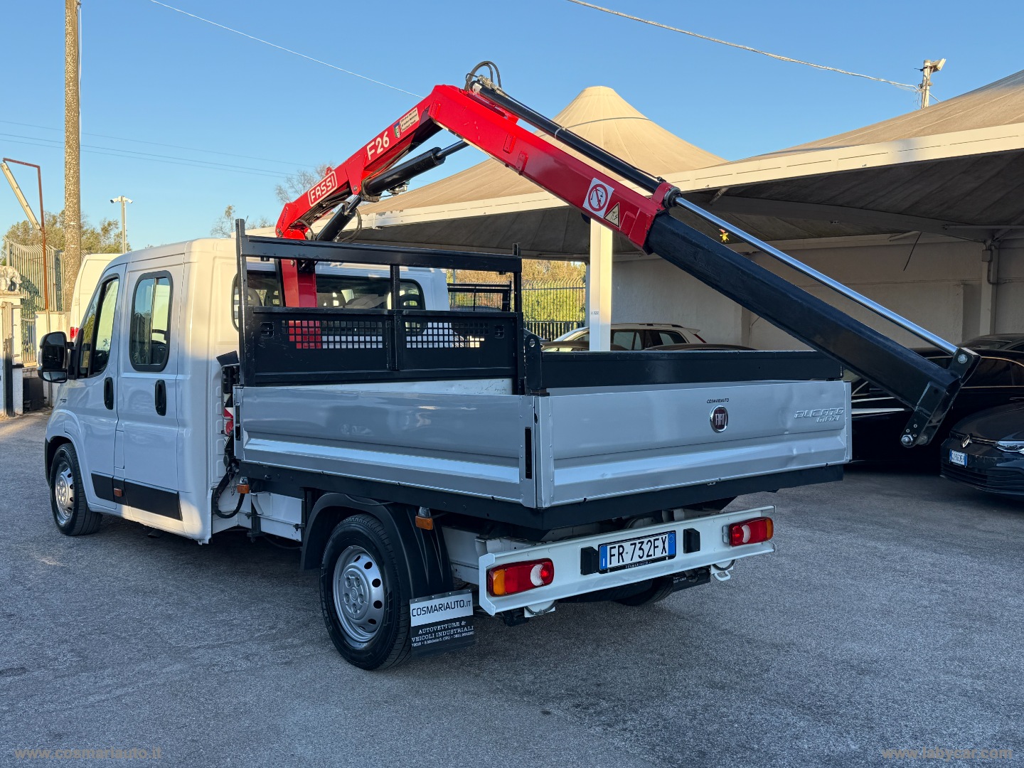 Ducato 35 2.3 MJT DOPPIA CABINA CASSONE FISSO CON GRU - immagine 8