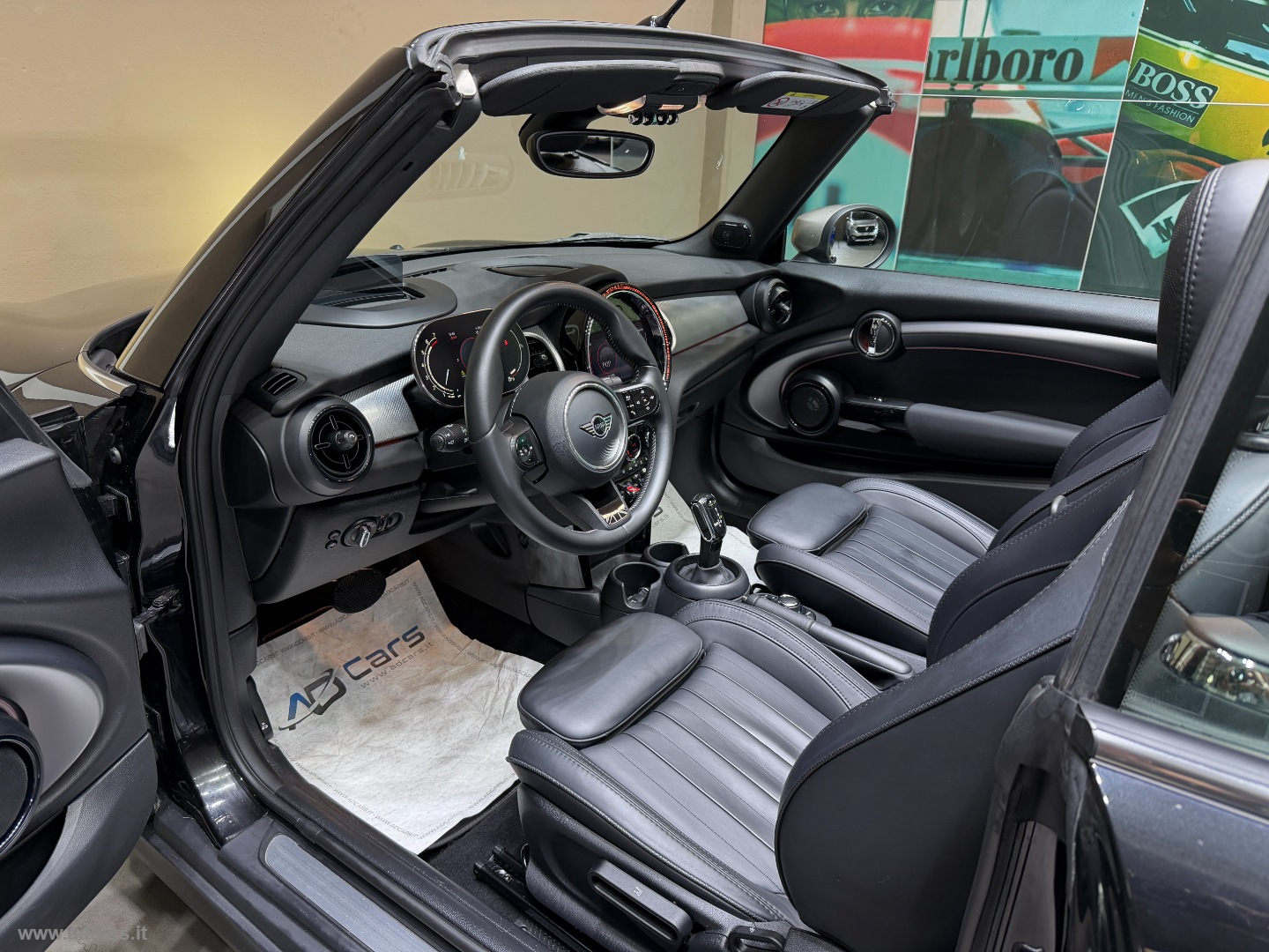 Mini Cooper Yours Cabrio *FULL BLACK*HEAD UP*BRITISH FLAG*HK* - immagine 8