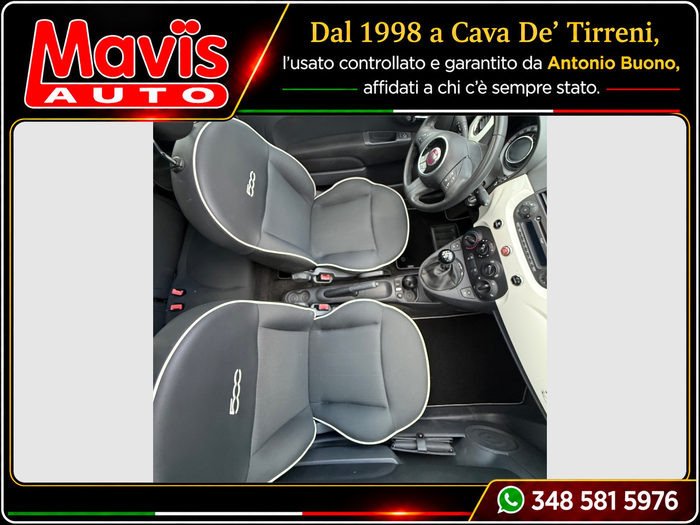 500 C 1.3 MJT 95 CV Lounge - immagine 8