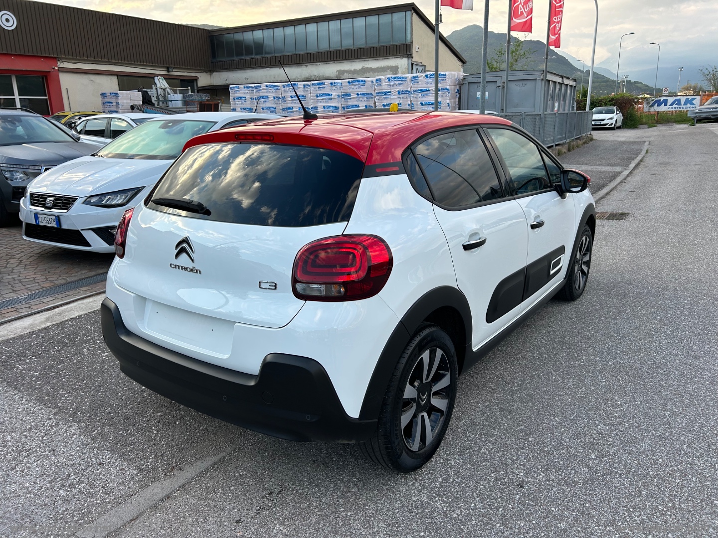 C3 PureTech 83 S&S Shine VERNICE BICOLORE - BIANCO/TETTO ROSSO - immagine 8