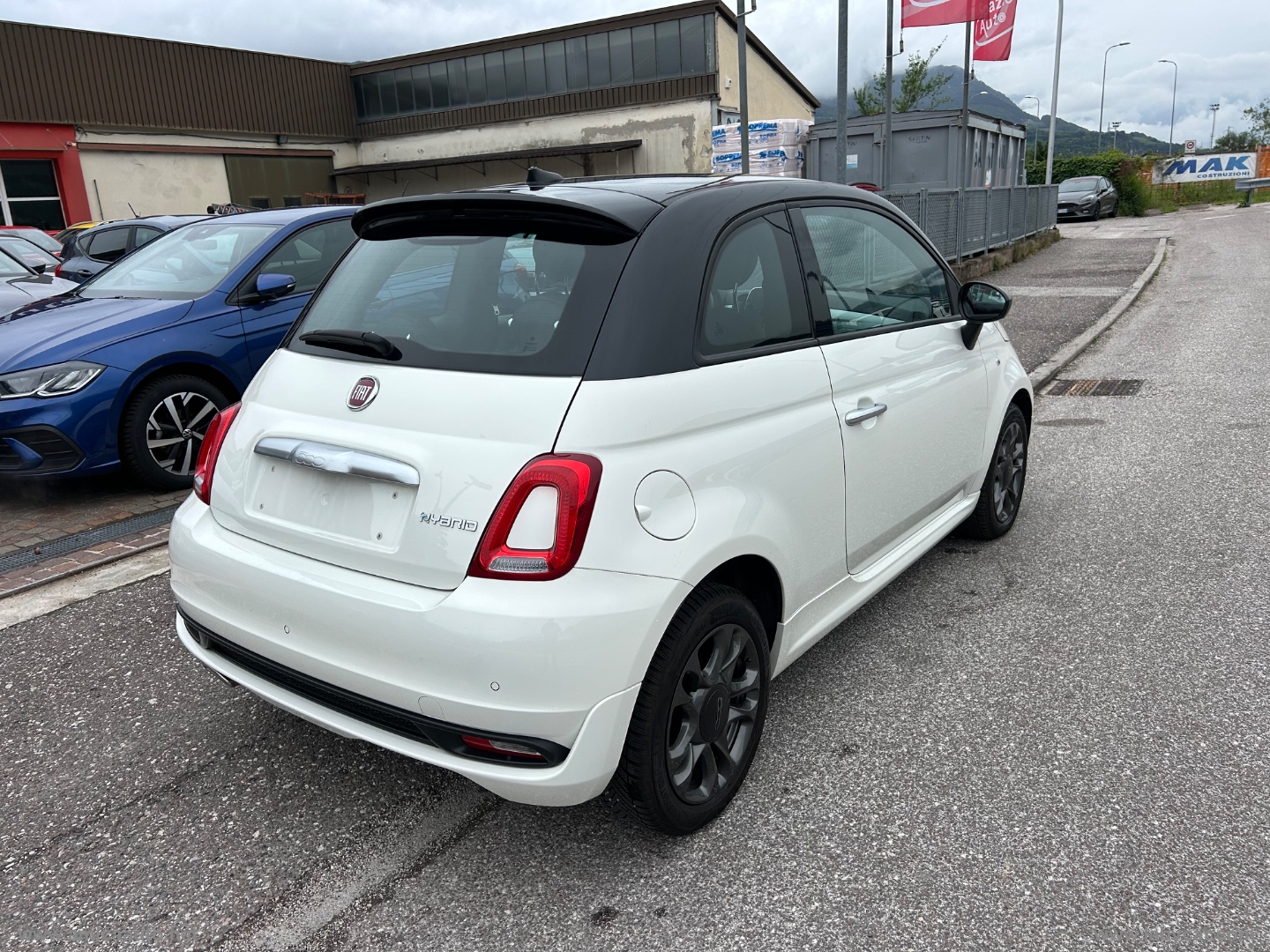 500 1.0 Hybrid Hey Google VERNICE BICOLORE - TETTO NERO - immagine 8