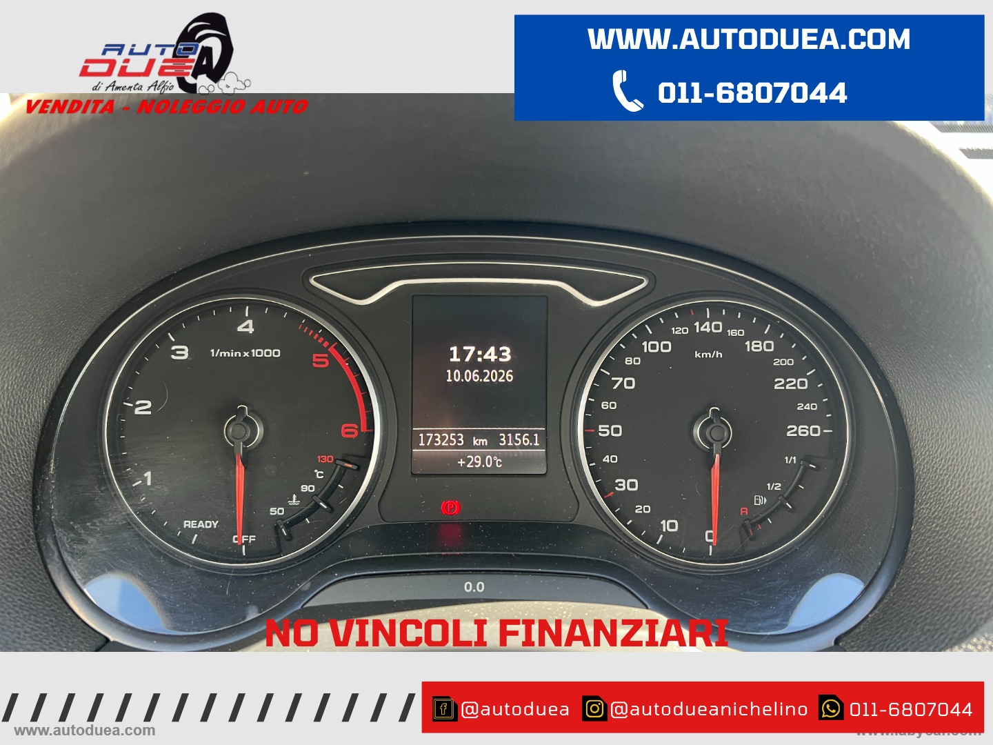 A3 SPB 1.6 TDI S-TRONIC Ambiente EURO6 - immagine 8