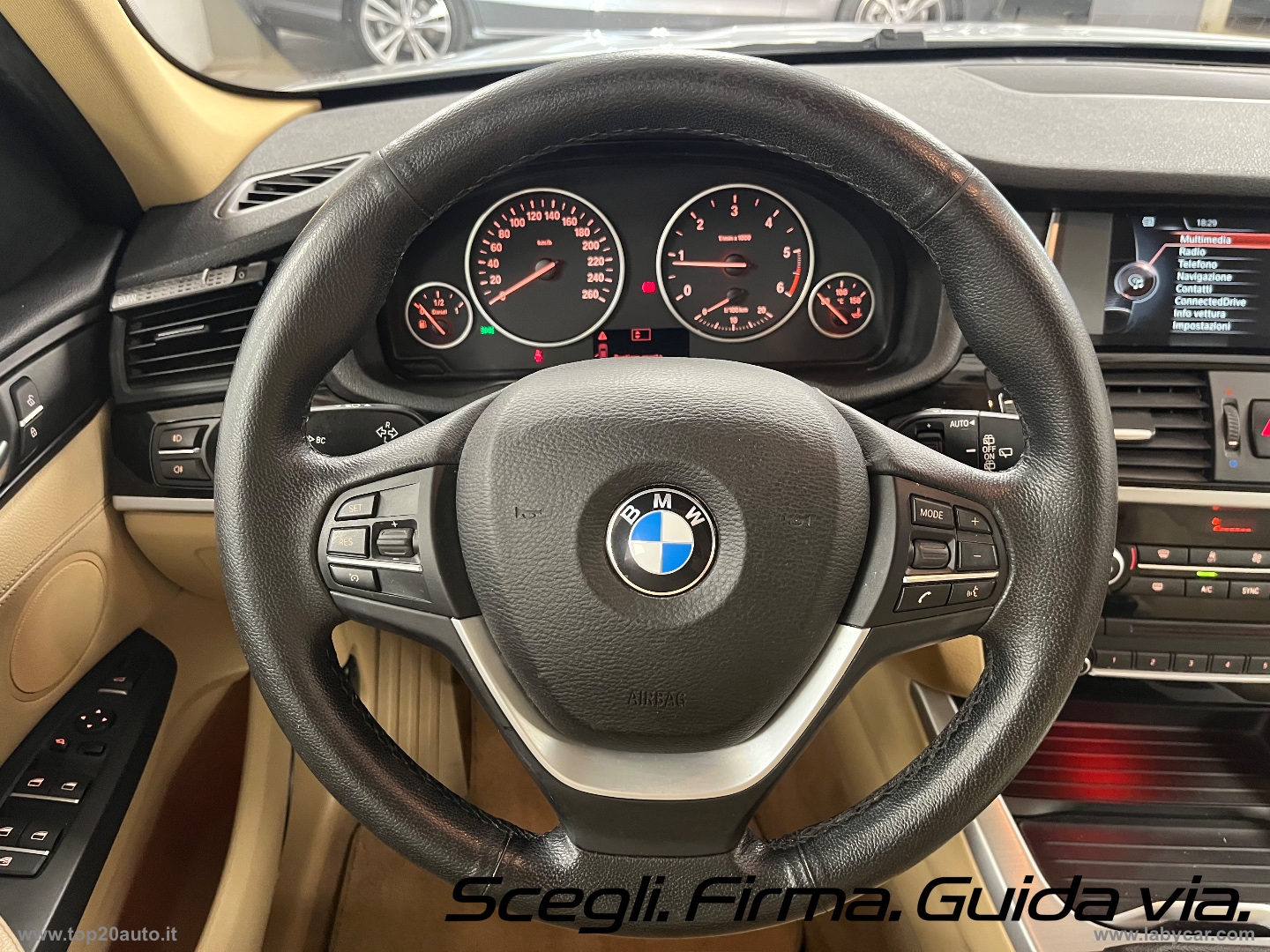 X3 XDrive20d XLine|PELLE TOTALE|8 GOMME - immagine 8