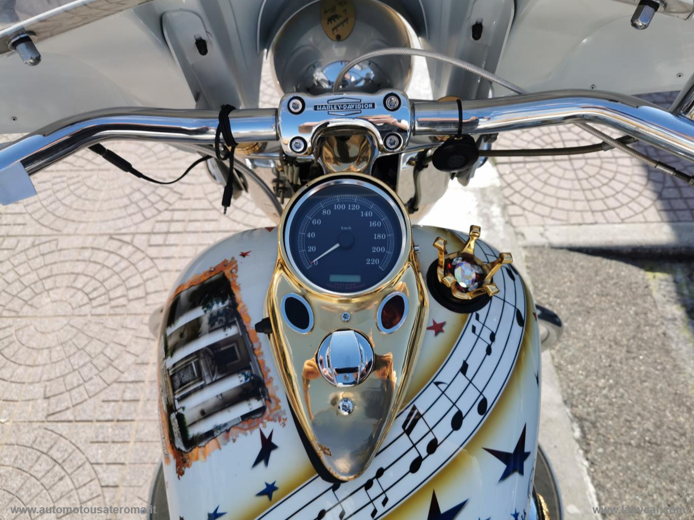 Softail DELUXE Trasf. CARB./GRAFICA ELVIS RATE AUTO MOTO SCOOTER - immagine 8