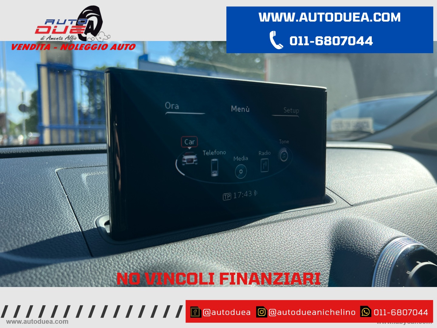 A3 SPB 1.6 TDI S-TRONIC Ambiente EURO6 - immagine 9