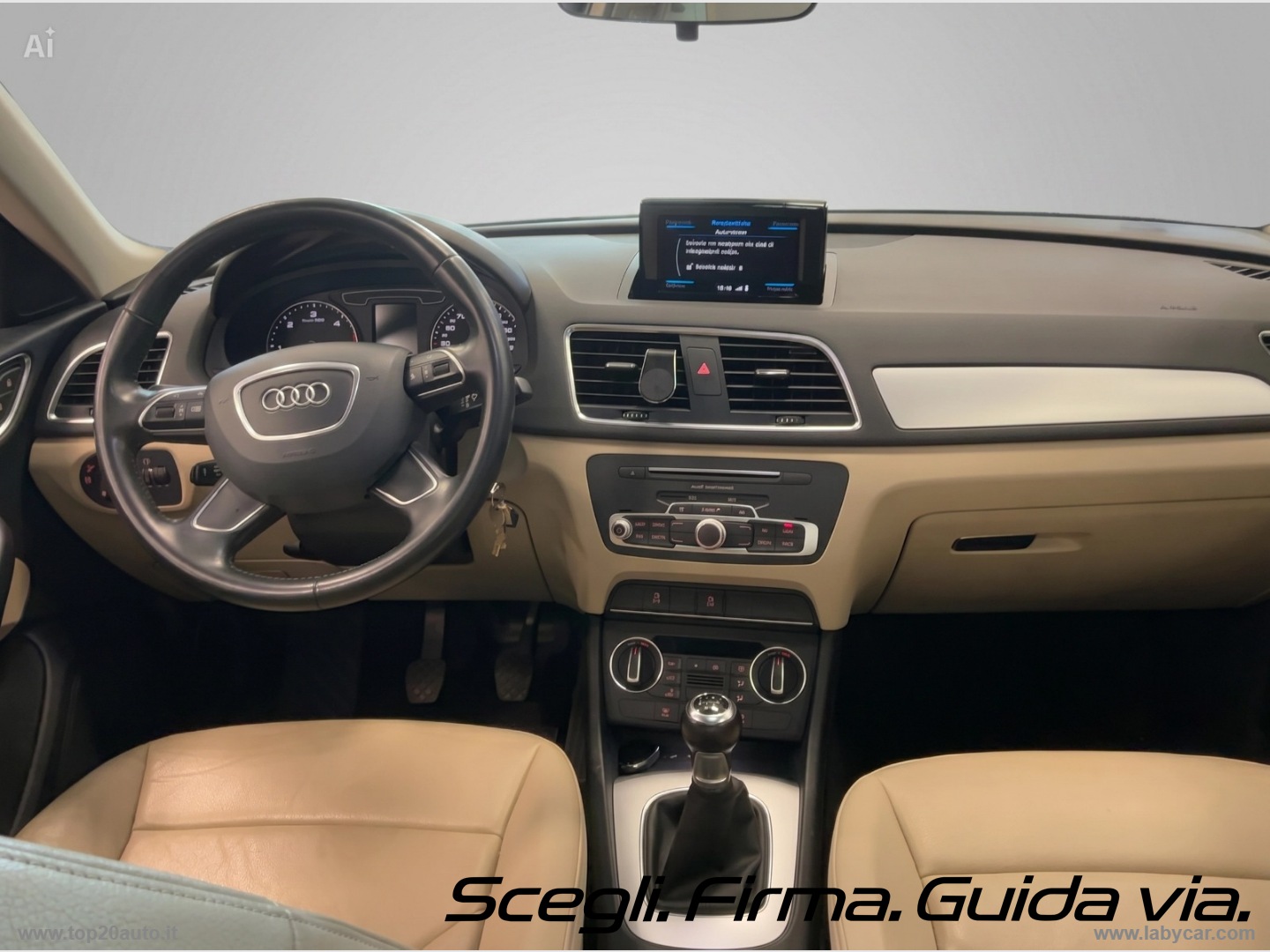 Q3 2.0 TDI 120CV Business|TETTO|PELLE|MANUALE - immagine 9