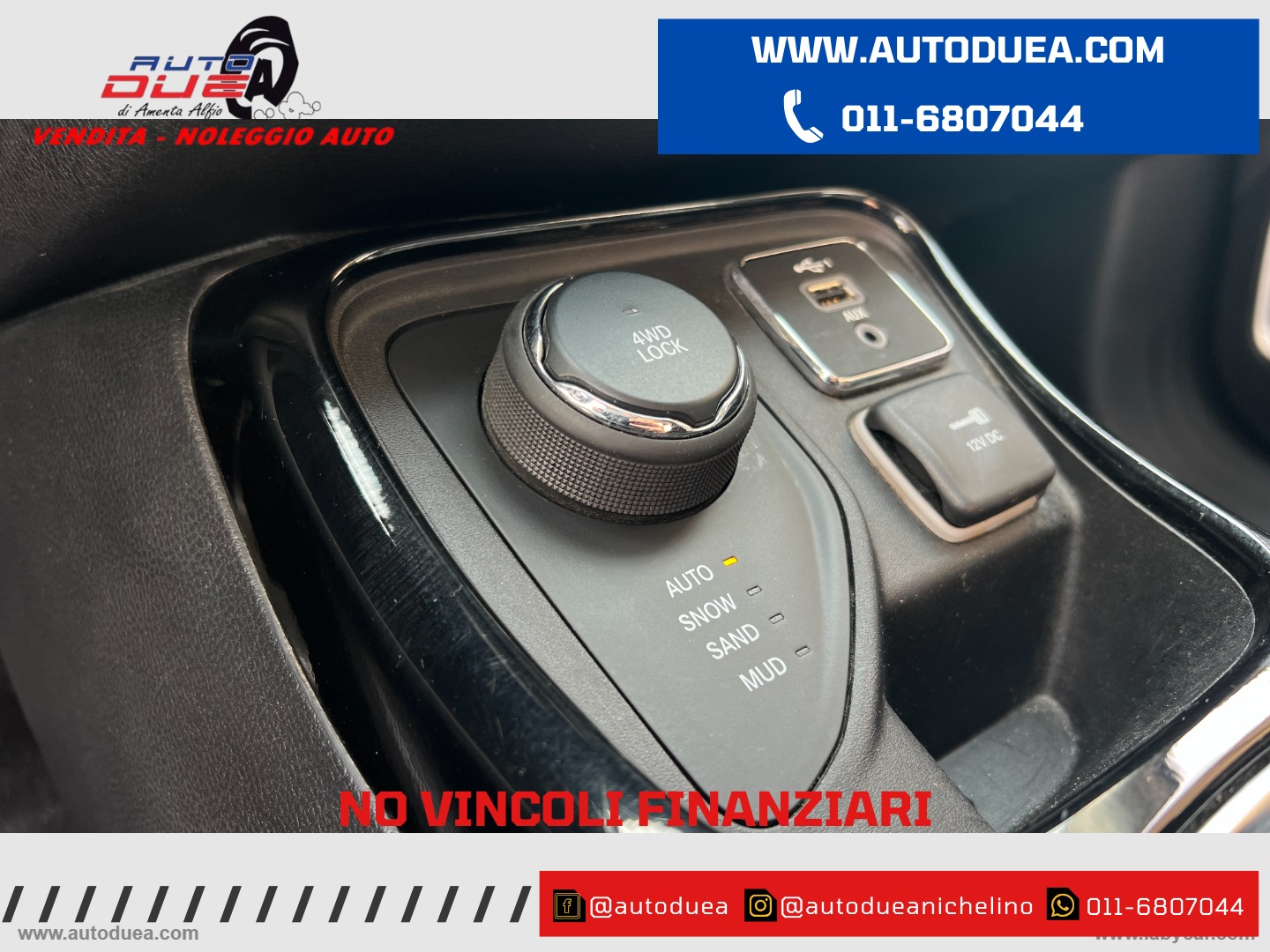 Compass 2.0 Mjt II aut. 4WD Night Eagle NO VINCOLI FINANZIARI - immagine 10