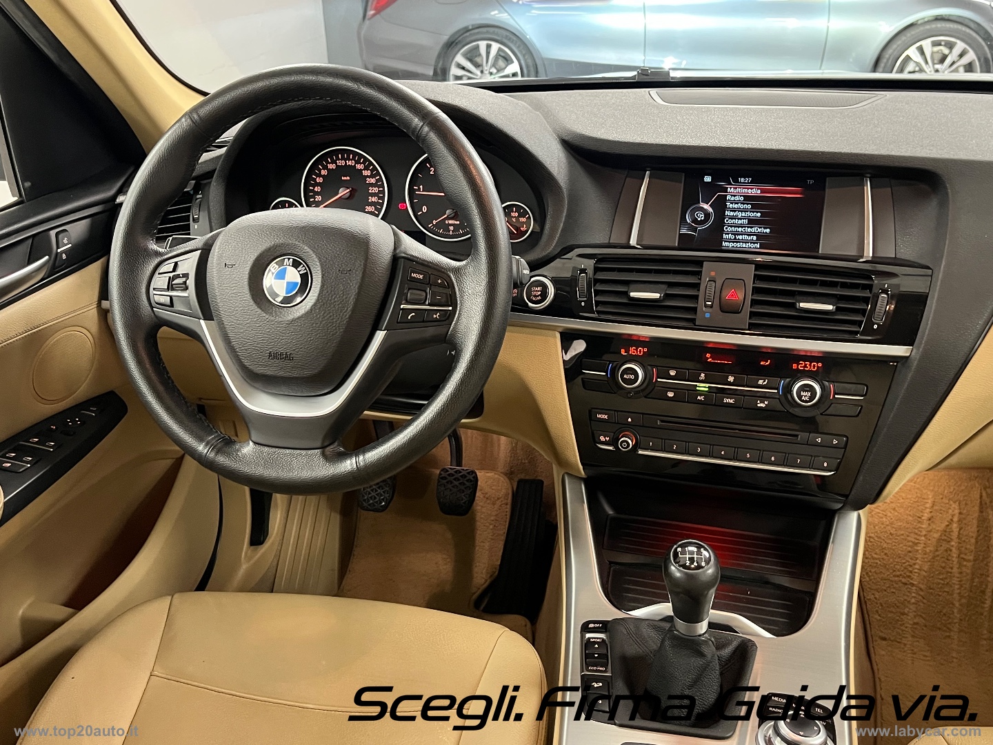 X3 XDrive20d XLine|PELLE TOTALE|8 GOMME - immagine 10