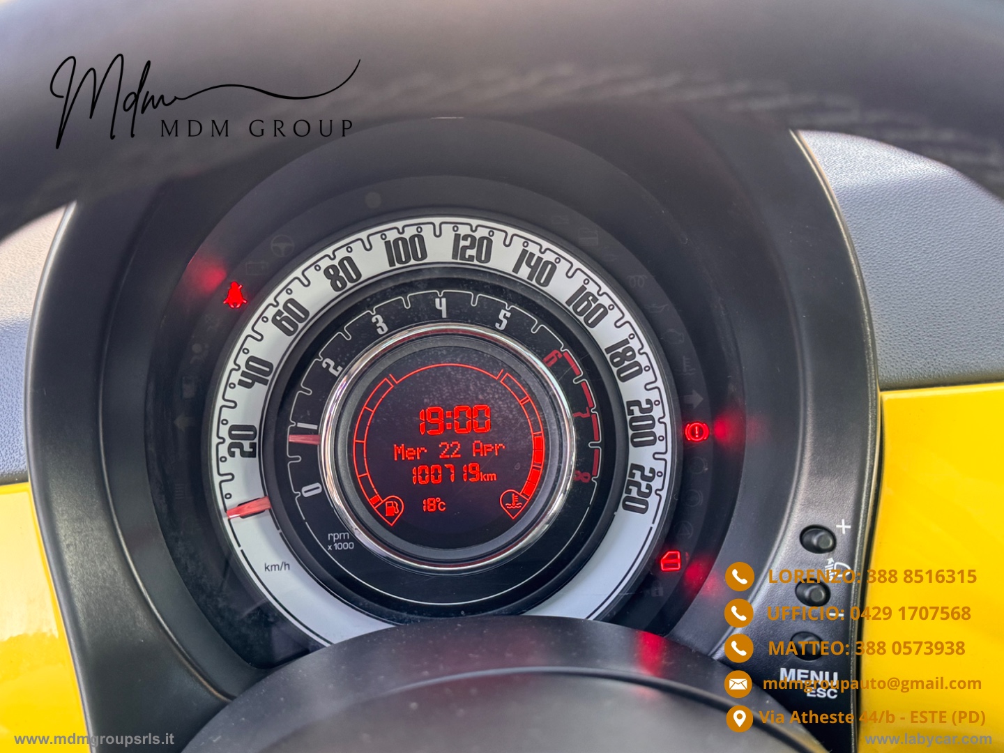 500 1.2 Lounge OK NEOPATENTATO - immagine 10