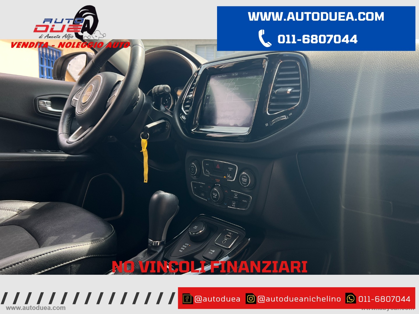 Compass 2.0 Mjt II aut. 4WD Night Eagle NO VINCOLI FINANZIARI - immagine 11
