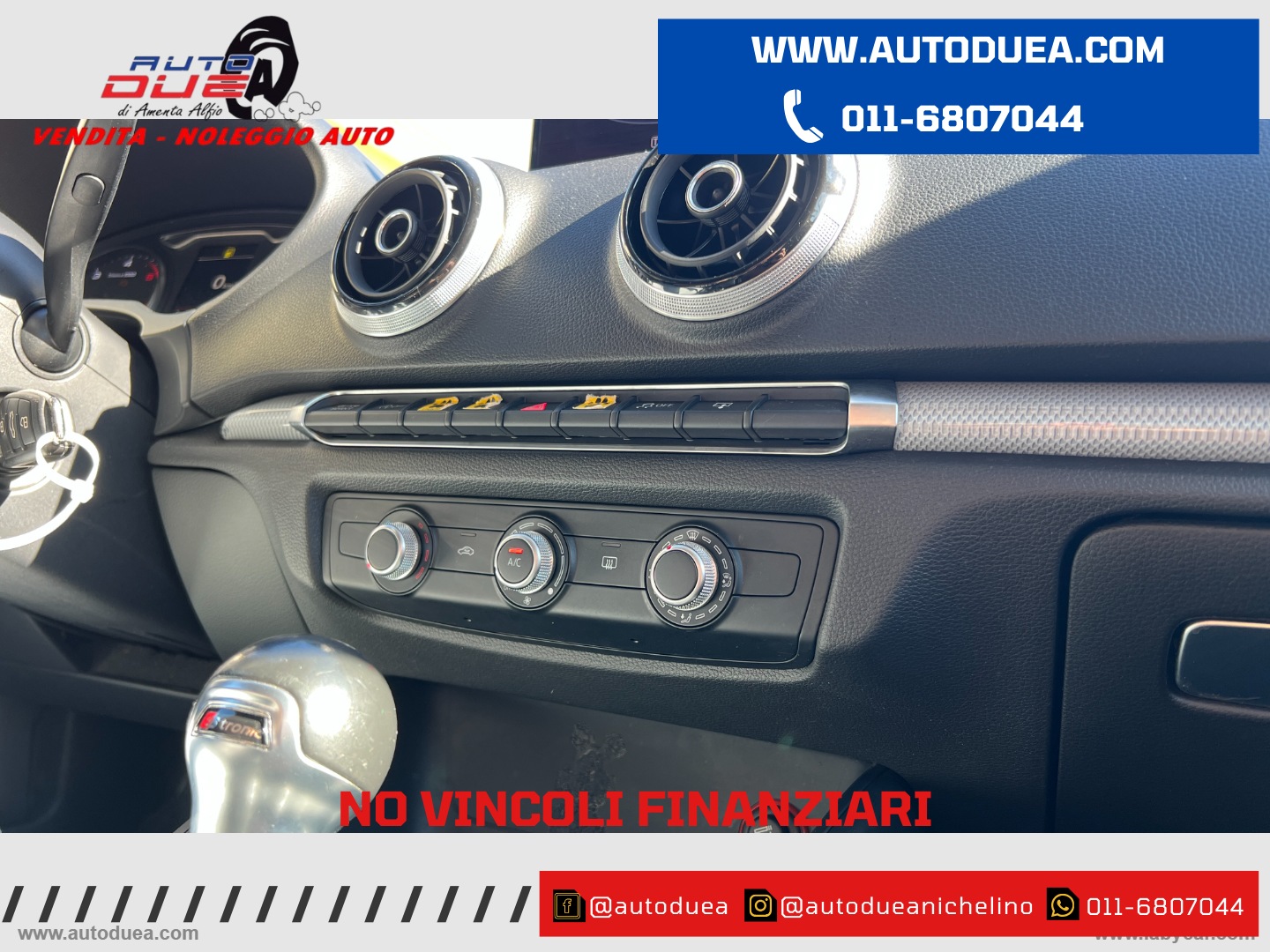A3 SPB 1.6 TDI S-TRONIC Ambiente EURO6 - immagine 11