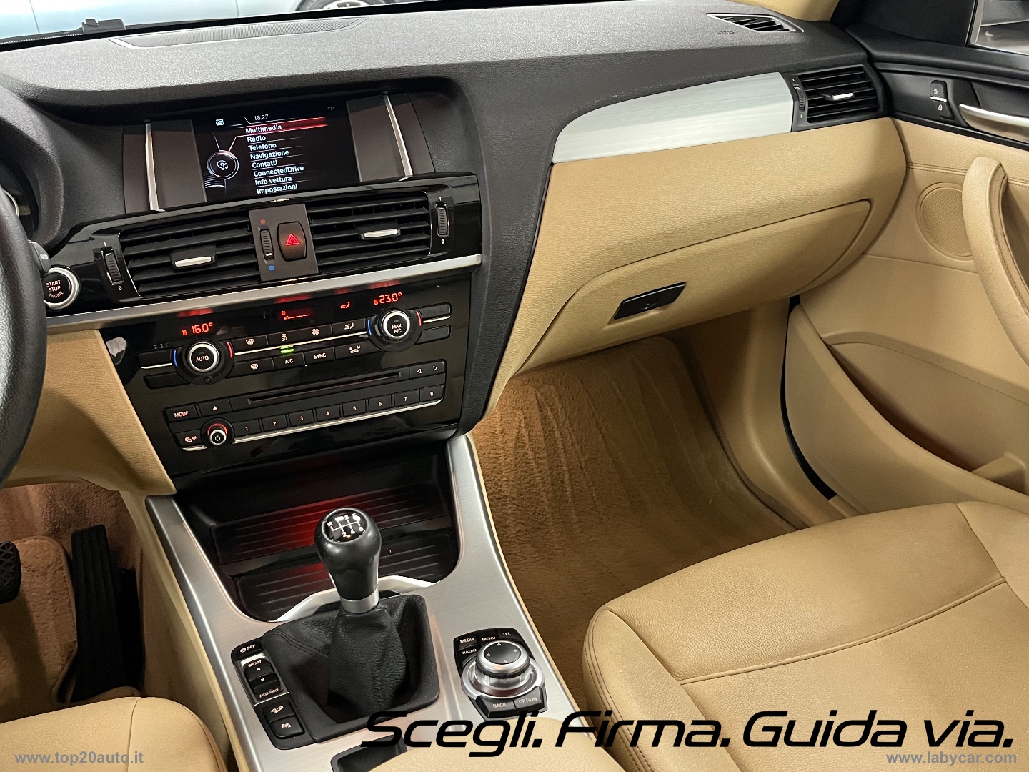 X3 XDrive20d XLine|PELLE TOTALE|8 GOMME - immagine 11