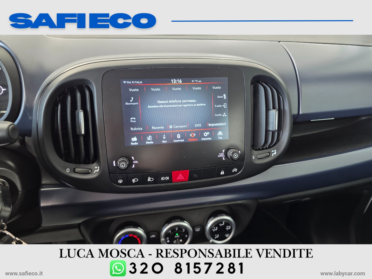 500L Pro 1.3 MJT 95CV Mirror 4p.ti N1 Fiat 500L Pro 1.3 MJT 95CV Mirror N1 - immagine 11