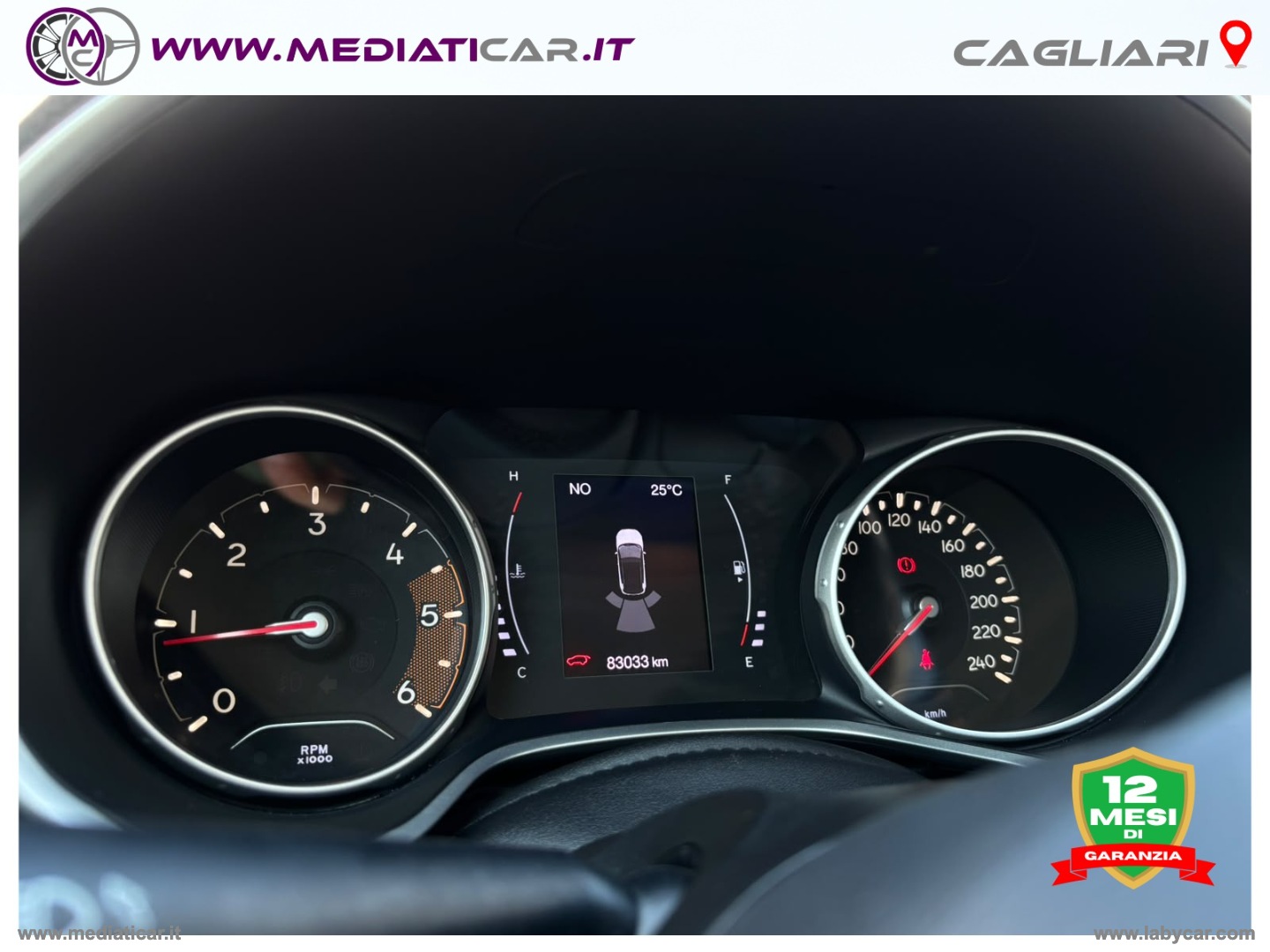 Compass 1.6 Mjt II 2WD Longitude - immagine 13