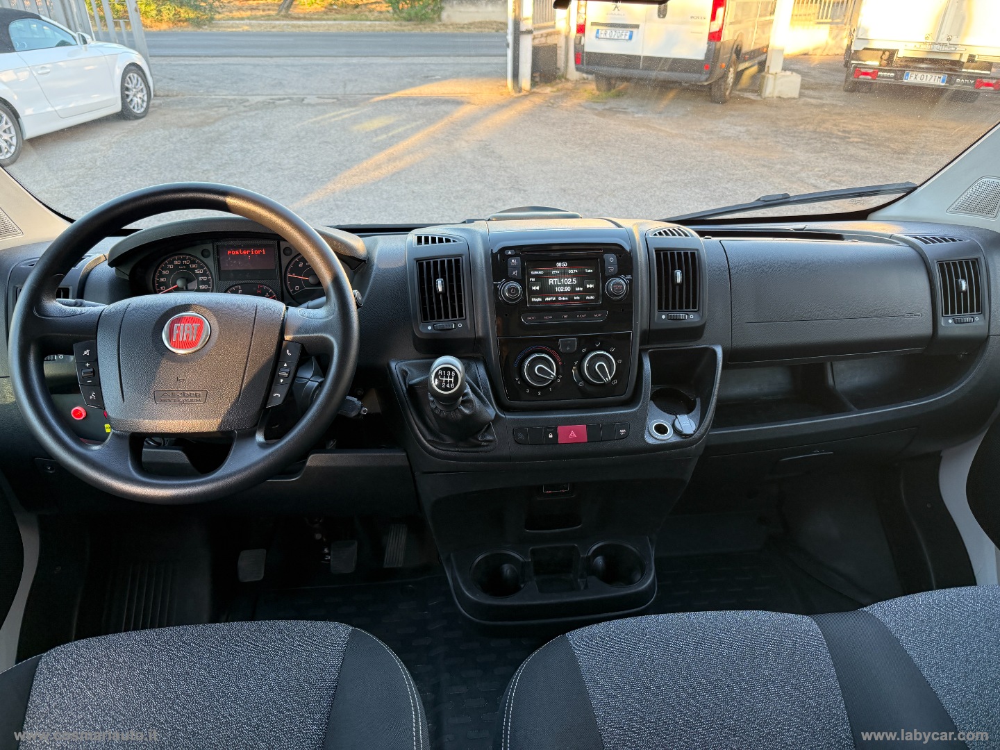 Ducato 35 2.3 MJT DOPPIA CABINA CASSONE FISSO CON GRU - immagine 14