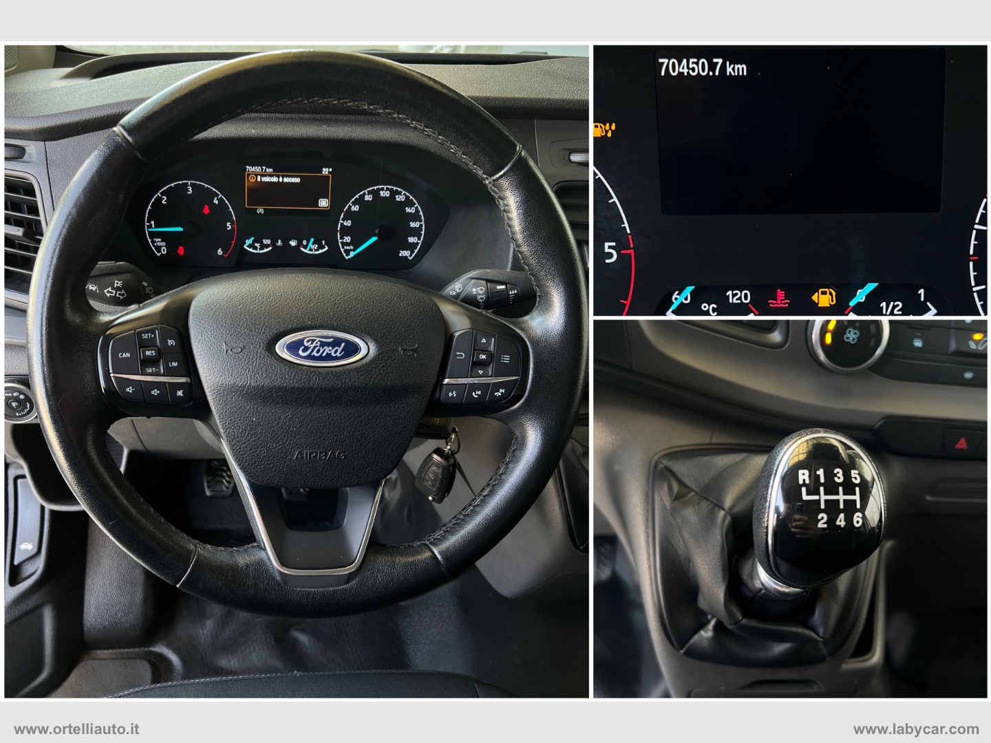 Tran.Cust.300 2.0EcoB.130 L2H2 F.Trend FORD TRANSIT CUSTOM 300 L2H2 PLTA 2.0 CDTI 130 Cv + IVA - immagine 15