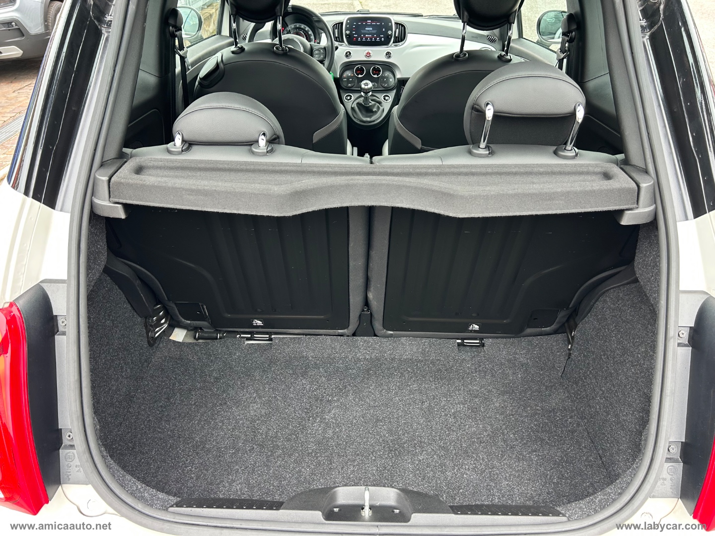 500 1.0 Hybrid Hey Google VERNICE BICOLORE - TETTO NERO - immagine 15