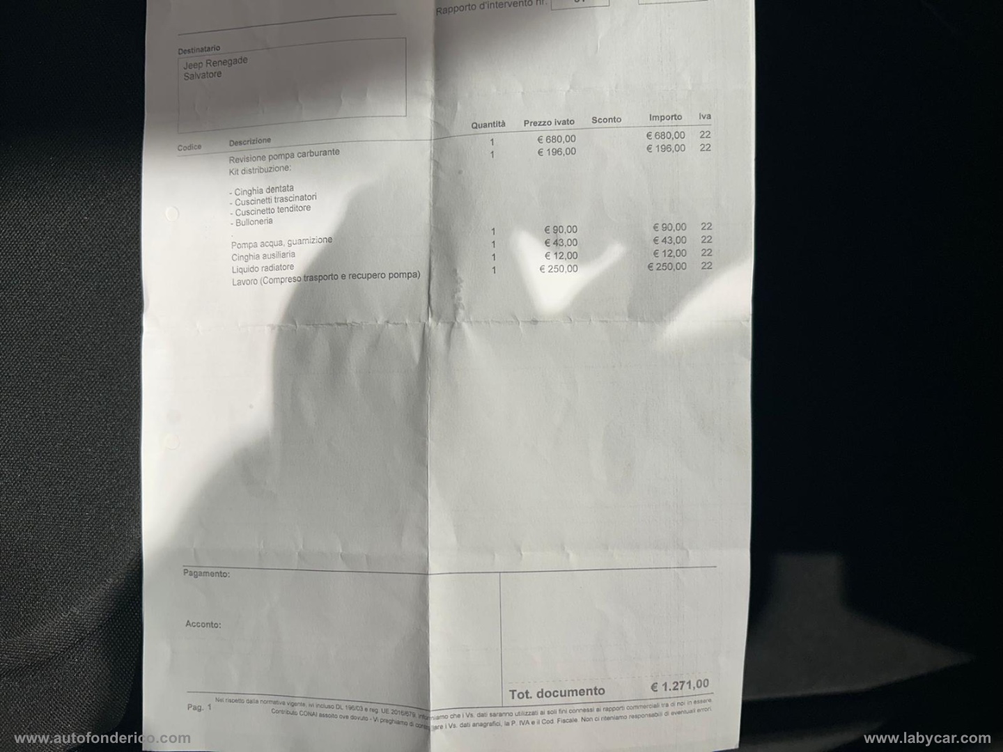 Renegade 2.0 Mjt 140 CV 4WD Limited - immagine 16