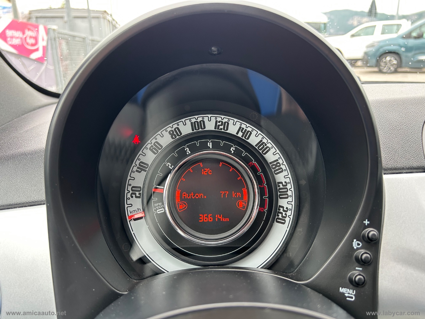 500 1.0 Hybrid Hey Google VERNICE BICOLORE - TETTO NERO - immagine 18
