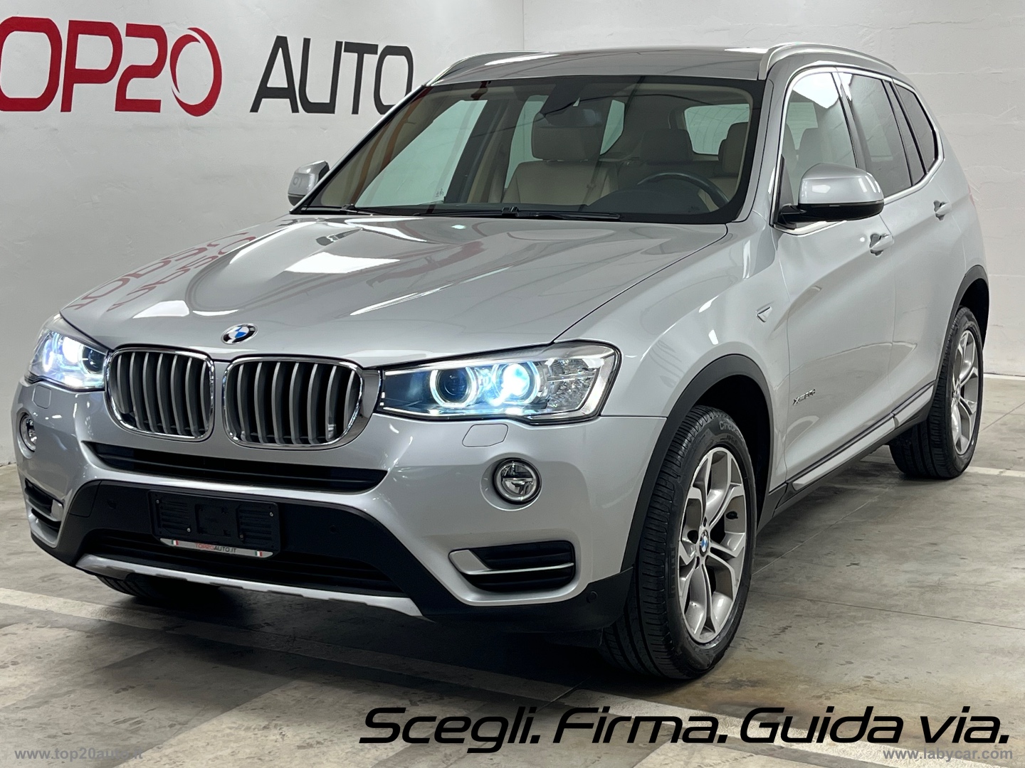 X3 XDrive20d XLine|PELLE TOTALE|8 GOMME - immagine 18