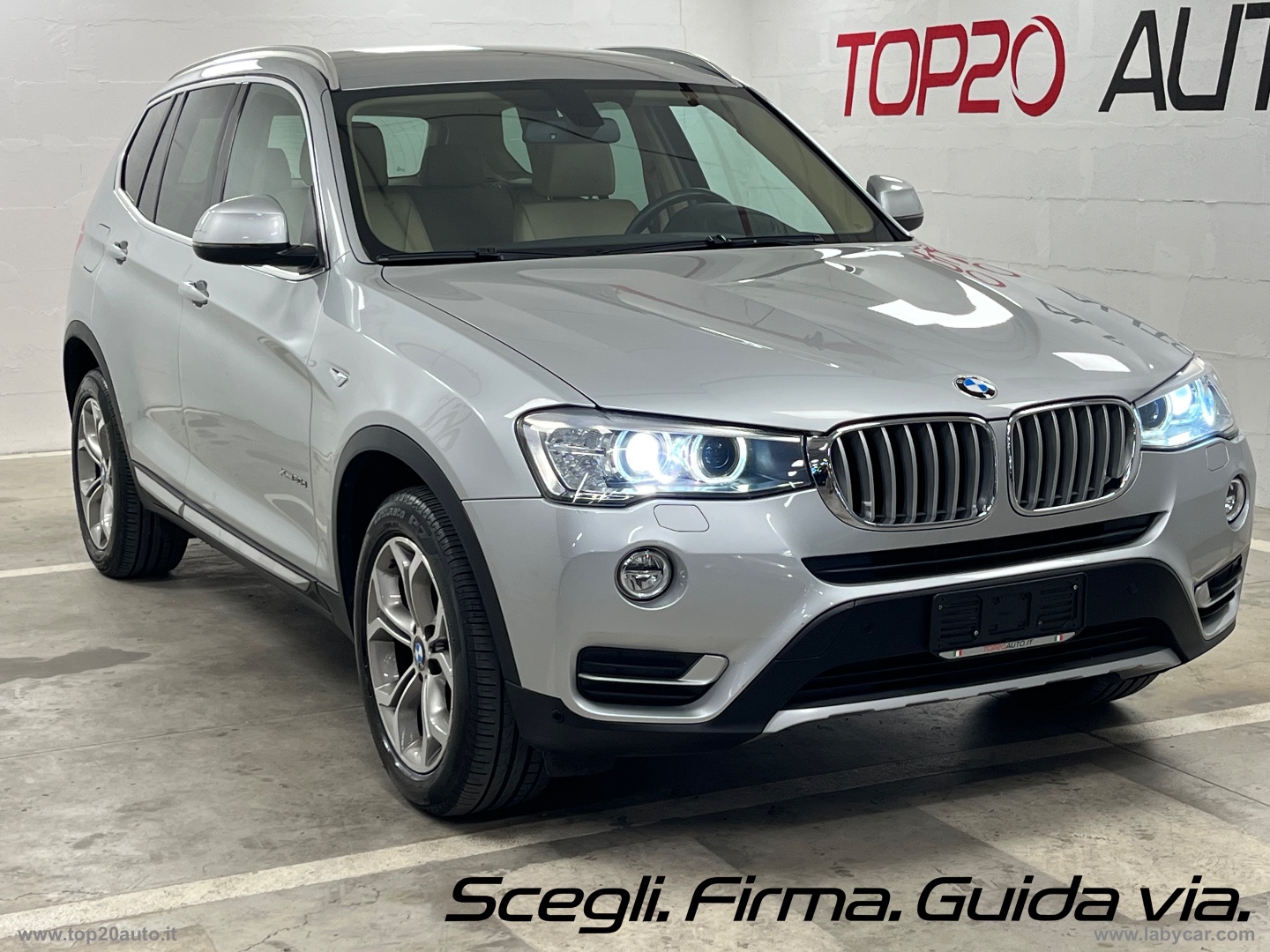 X3 XDrive20d XLine|PELLE TOTALE|8 GOMME - immagine 19