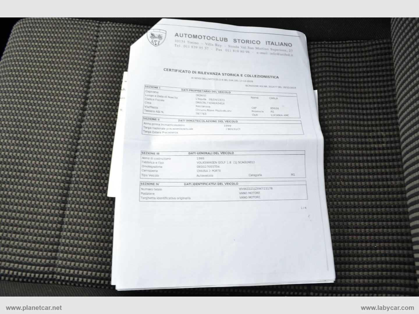 Golf 1.8 T 20V 3p. GTI - immagine 20
