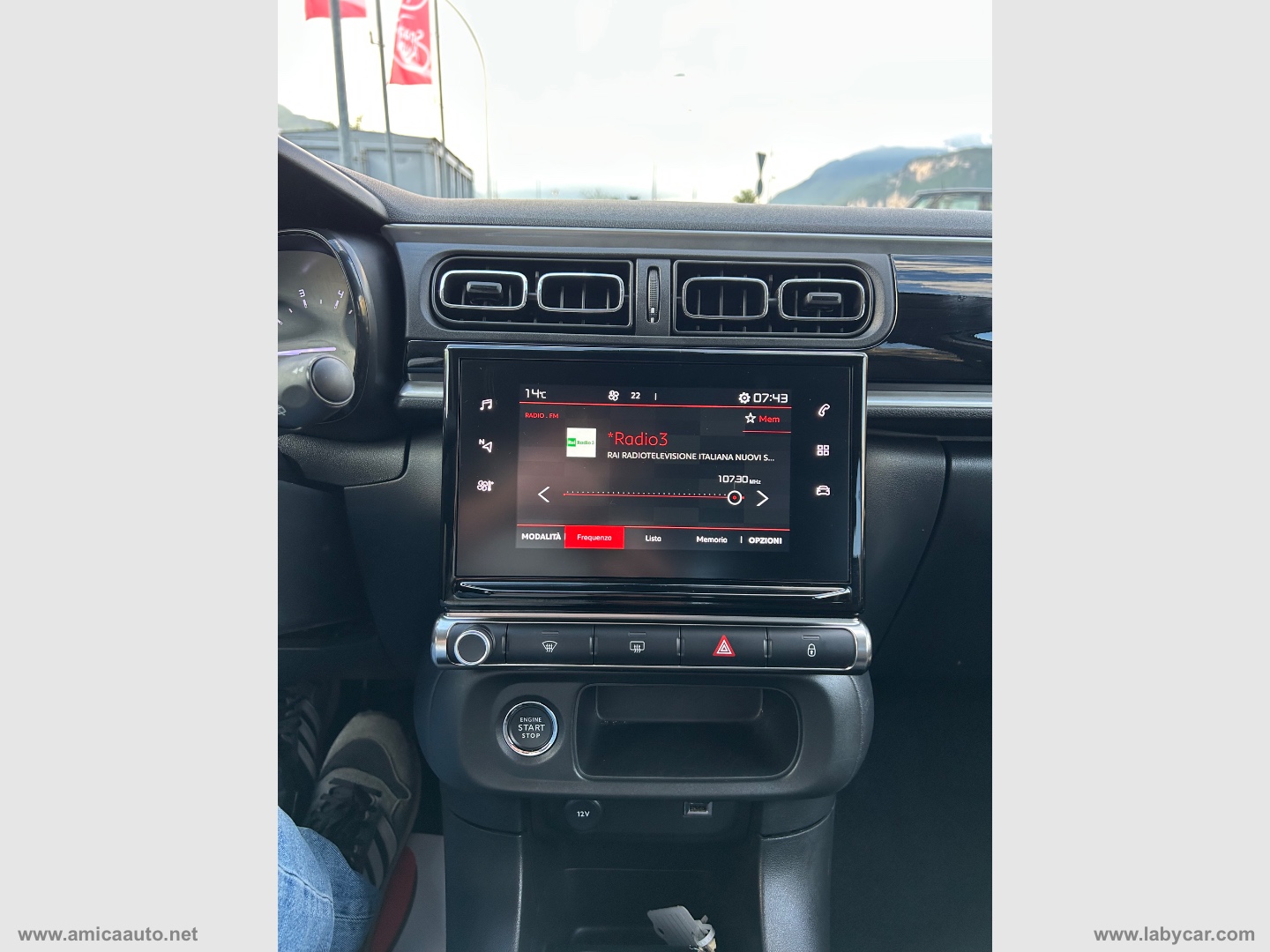 C3 PureTech 83 S&S Shine VERNICE BICOLORE - BIANCO/TETTO ROSSO - immagine 22