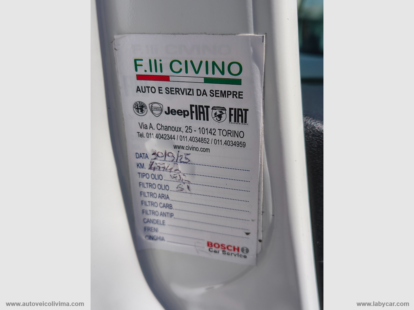 Doblò 1.6 MJT 105 PL Combi Maxi N1 Loun. TAGLIANDI FIAT - immagine 23
