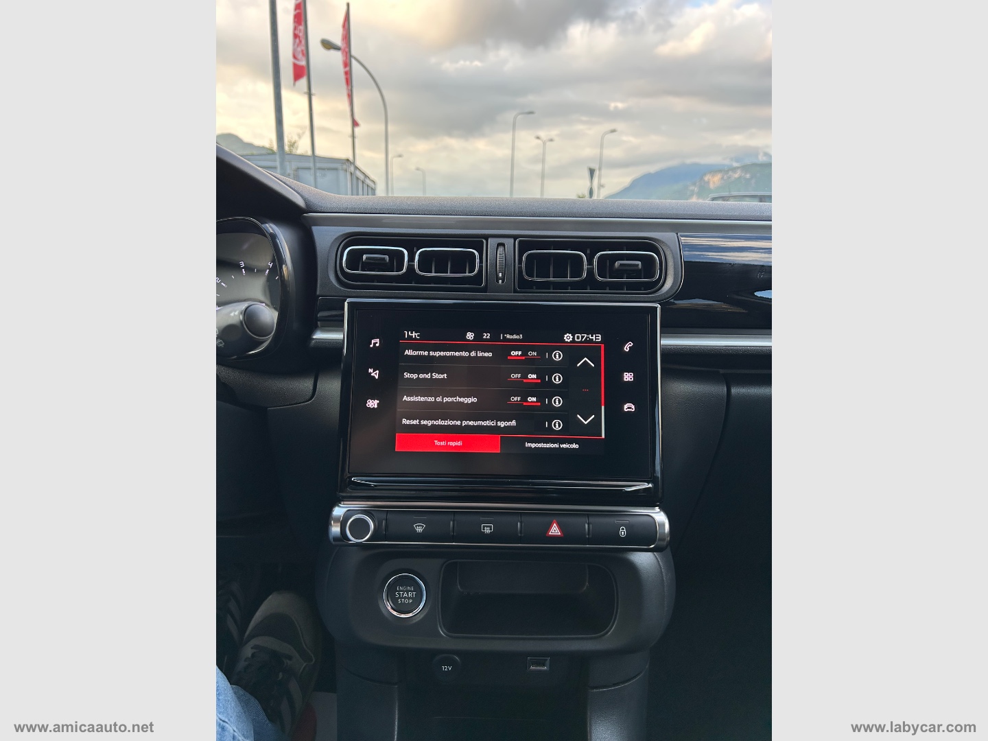 C3 PureTech 83 S&S Shine VERNICE BICOLORE - BIANCO/TETTO ROSSO - immagine 25