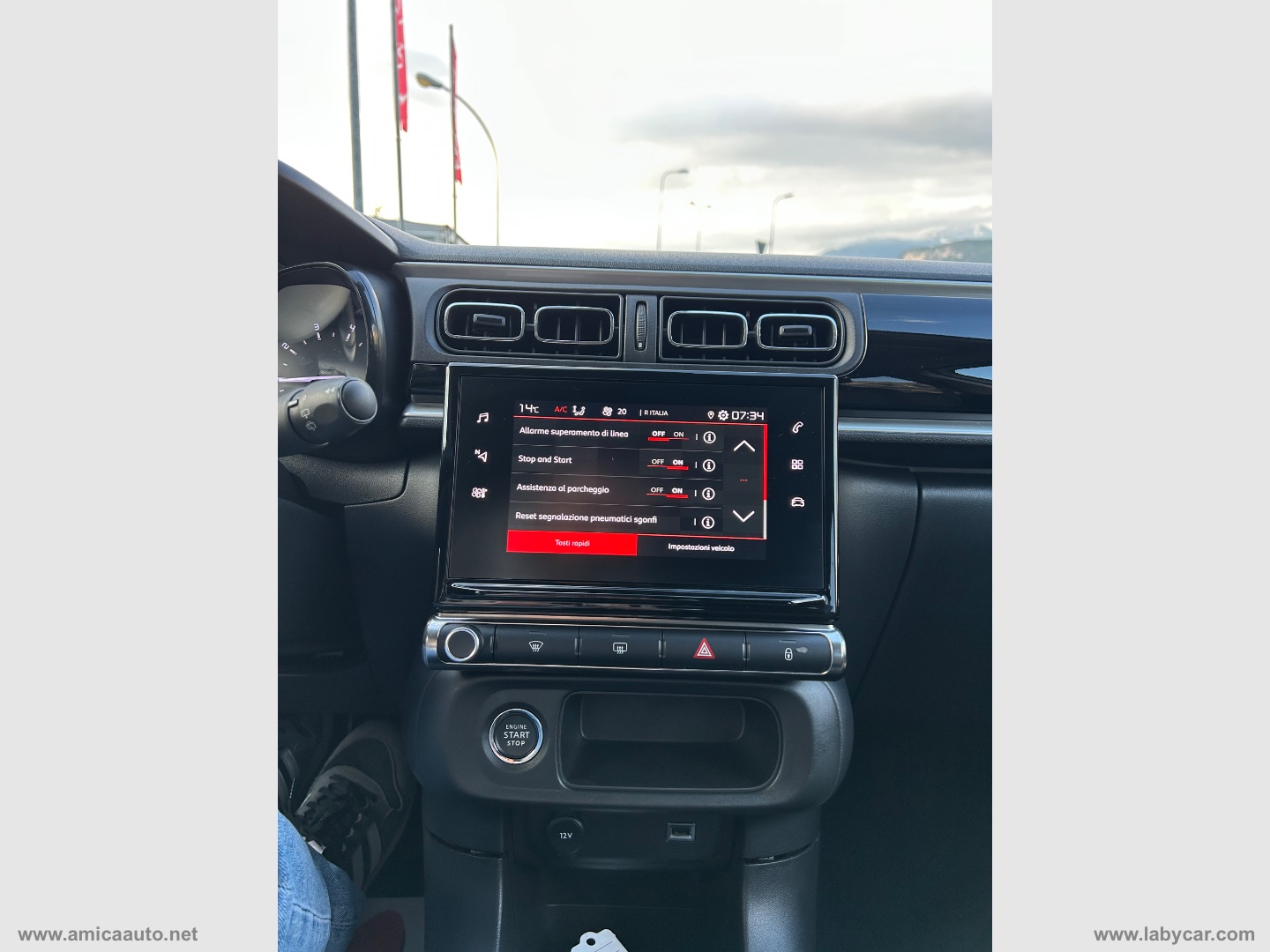 C3 PureTech 83 S&S Shine VERNICE BICOLORE - BIANCO/TETTO NERO - immagine 25